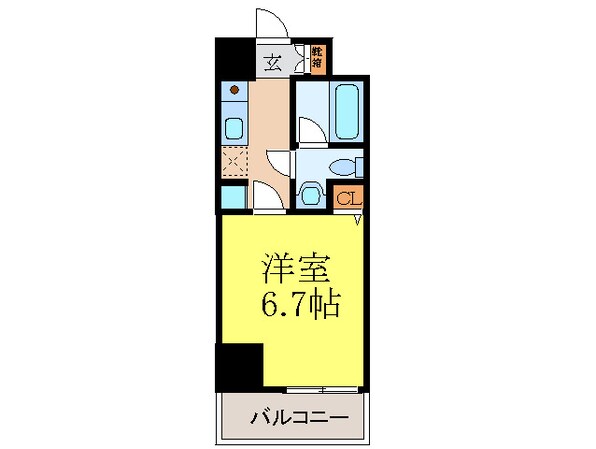 ハピネス江坂の物件間取画像